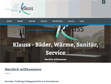 Tablet Screenshot of klauss-shk.de